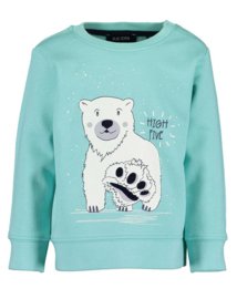 Blue Seven Sweatshirt HIGH FIVE in mint Blue Seven Sweatshirt HIGH FIVE in mint
